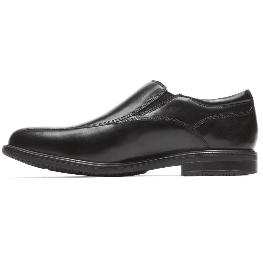 Rockport Singapore Mens Slip-On - Essential Details II Bike Toe Black - PL3480195